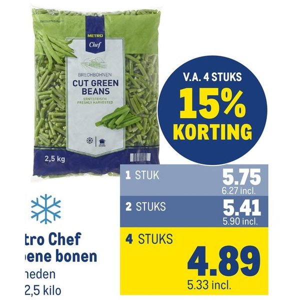 Metro Chef groene bonen