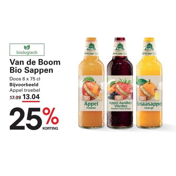 Van de Boom Bio Sappen