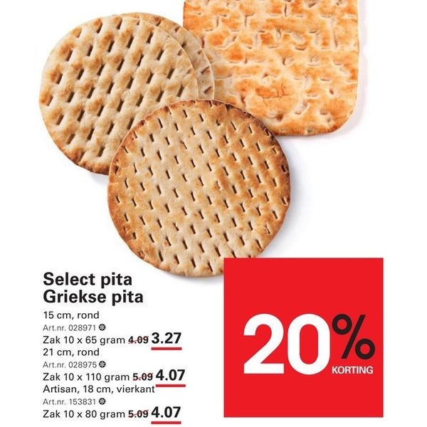 Select pita / Griekse pita
