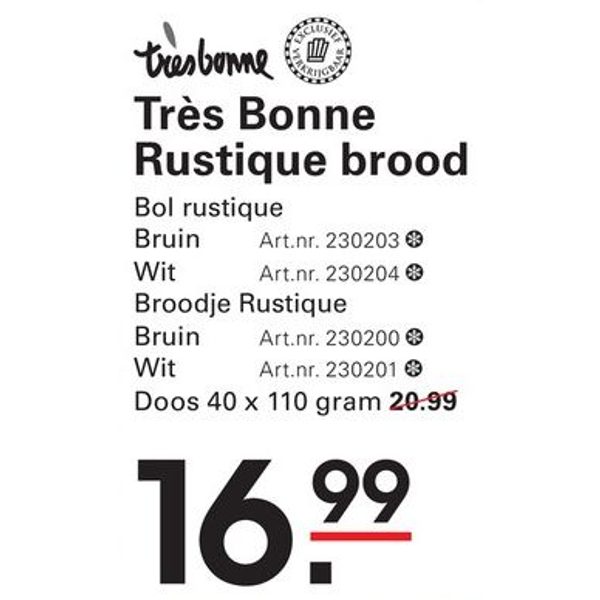 Très Bonne Rustique brood