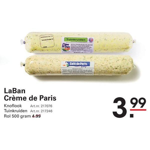 Crème de Paris (Knoflook of Tuinkruiden)