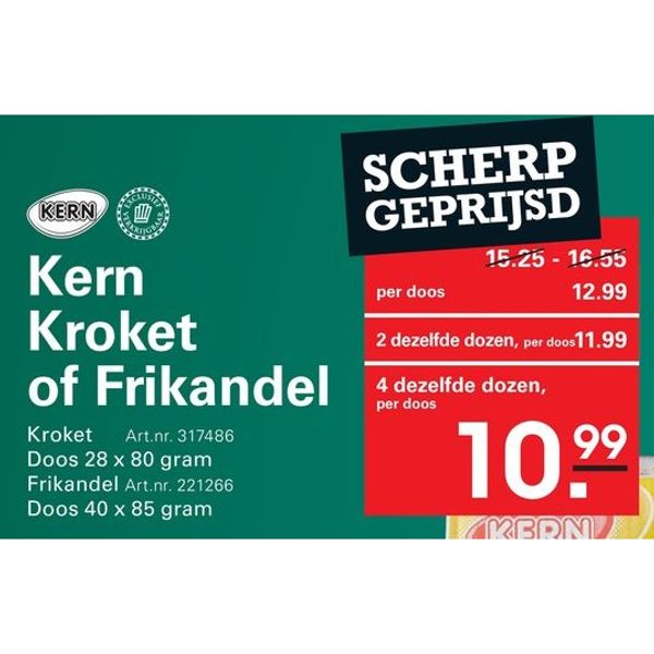 Kern Kroket of Frikandel