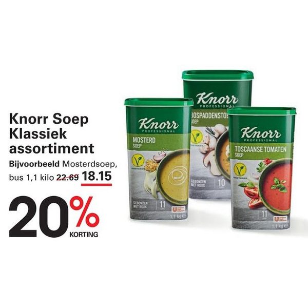 Knorr Soep Klassiek assortiment