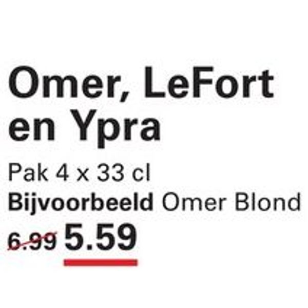 Omer, LeFort en Ypra bier
