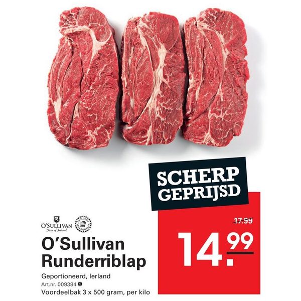 O'Sullivan Runderriblap
