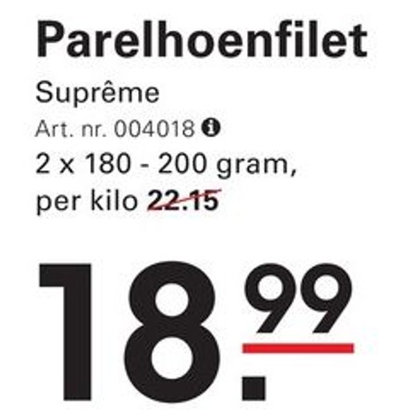 Parelhoenfilet