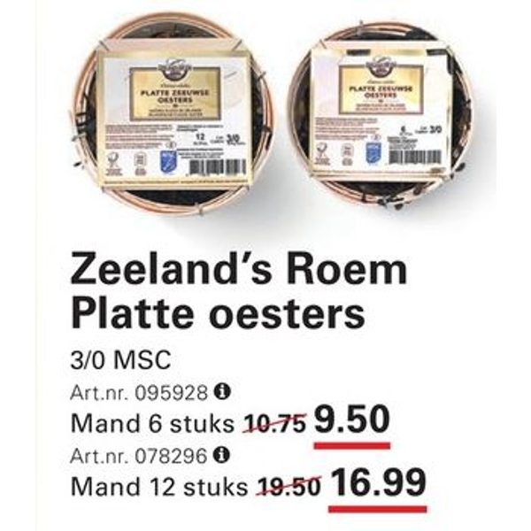 Zeeland's Roem Platte oesters