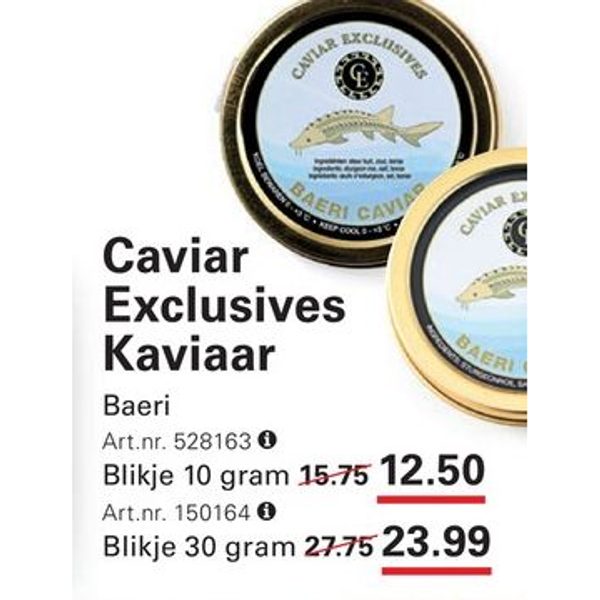 Caviar Exclusives Baeri Kaviaar
