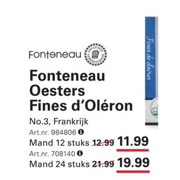 Fonteneau Oesters Fines d'Oléron