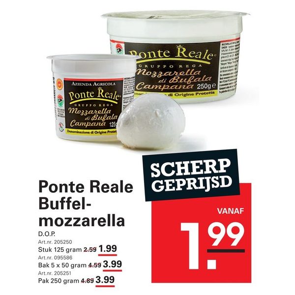 Ponte Reale Buffel-mozzarella