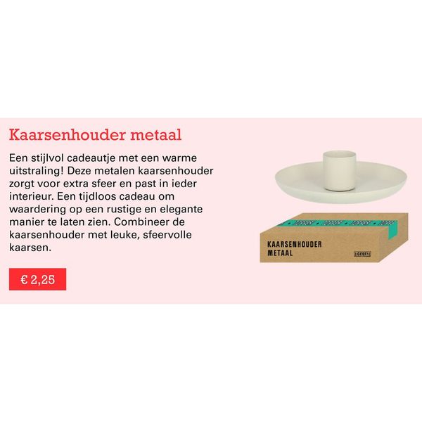 Kaarsenhouder metaal