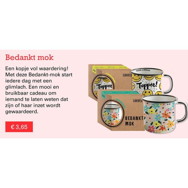 Bedankt mok