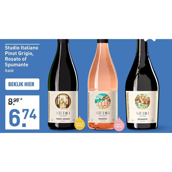 Studio Italiano Pinot Grigio, Rosato of Spumante