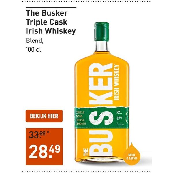 The Busker Triple Cask Irish Whiskey