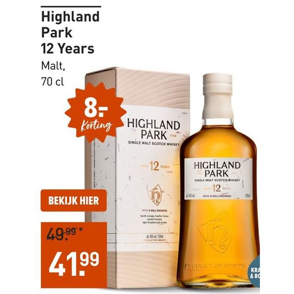 Highland Park 12 Years Single Malt Whisky