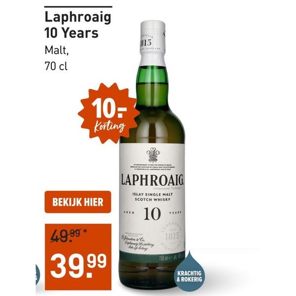 Laphroaig 10 Years Single Malt Whisky