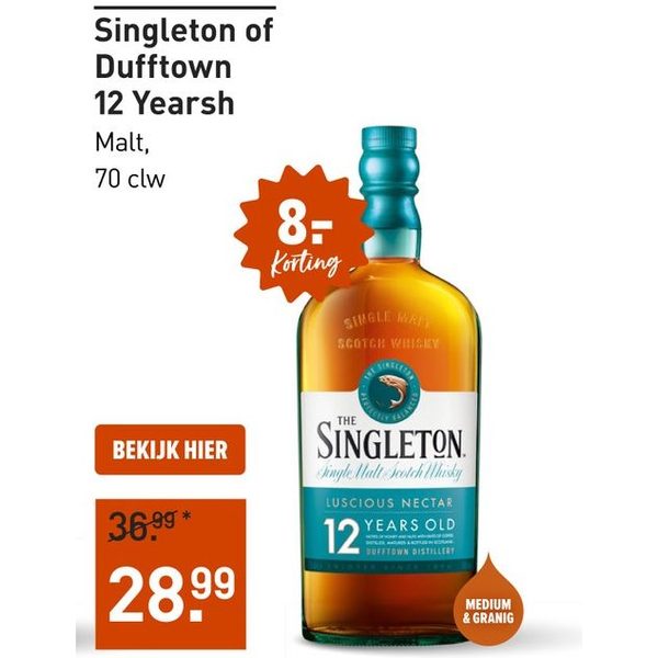 The Singleton of Dufftown 12 Years Single Malt Whisky