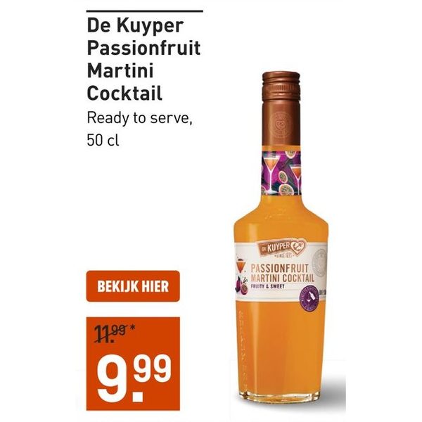 De Kuyper Passionfruit Martini Cocktail