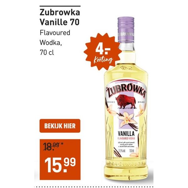 Zubrowka Vanille Flavoured Wodka