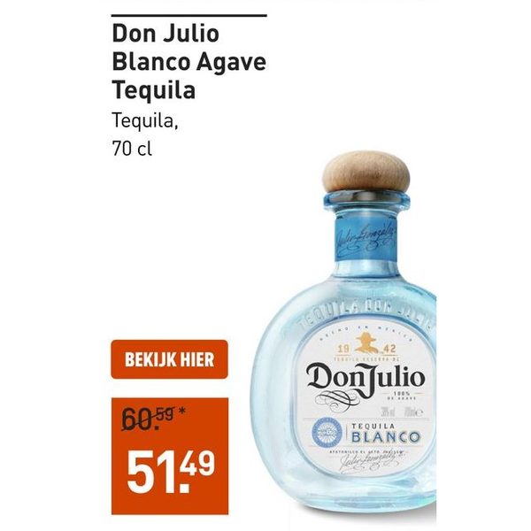 Don Julio Blanco Agave Tequila