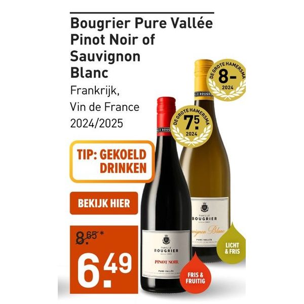 Pure Vallée Pinot Noir of Sauvignon Blanc