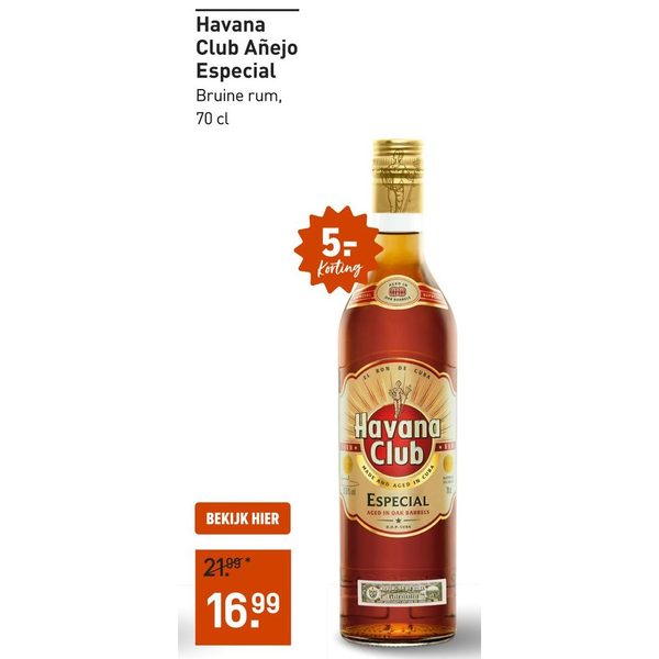 Havana Club Añejo Especial Bruine rum