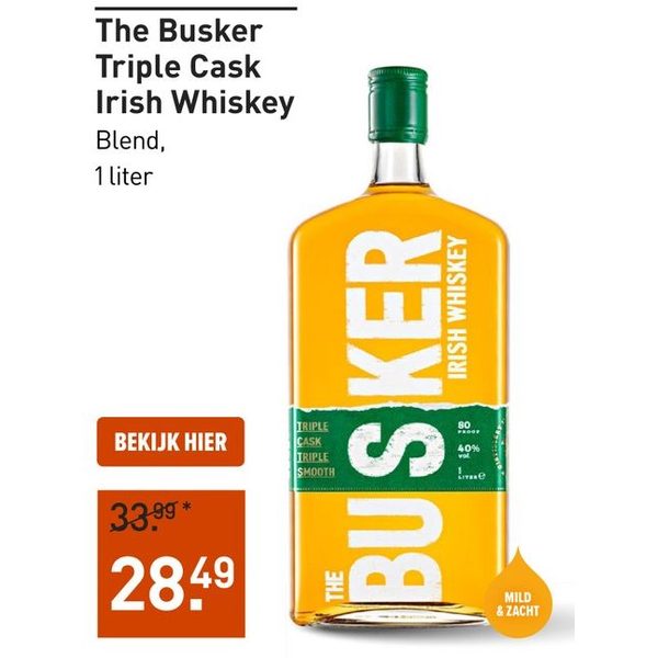 The Busker Triple Cask Irish Whiskey