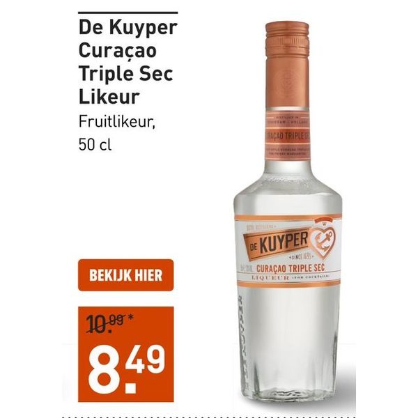 De Kuyper Curaçao Triple Sec Likeur