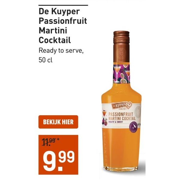 De Kuyper Passionfruit Martini Cocktail