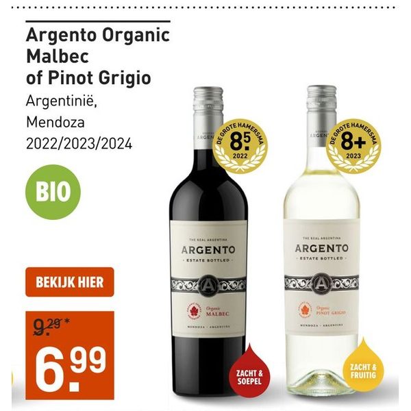 Argento Organic Malbec of Pinot Grigio