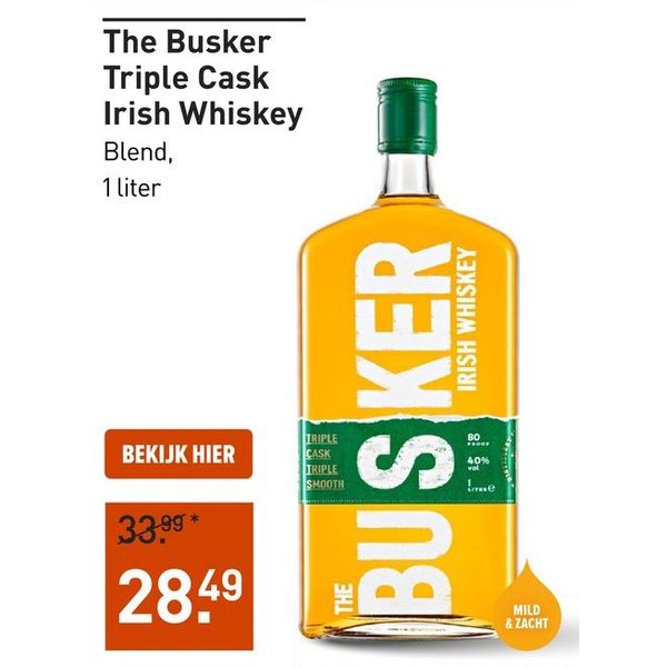 The Busker Triple Cask Irish Whiskey