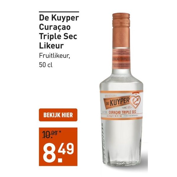 De Kuyper Curaçao Triple Sec Likeur