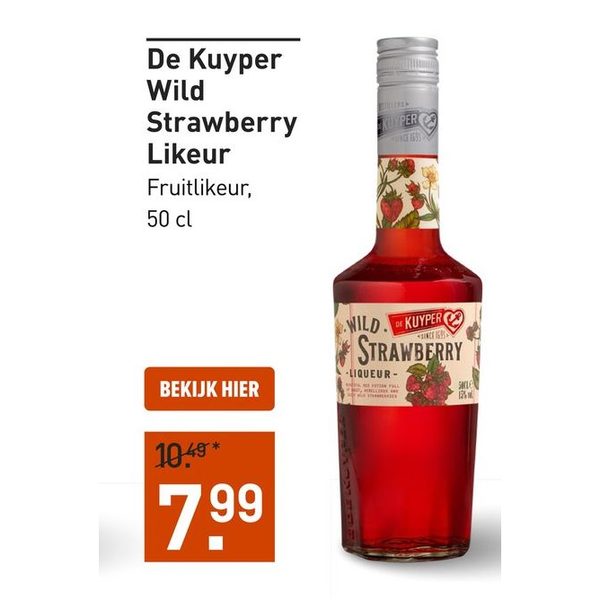 De Kuyper Wild Strawberry Likeur