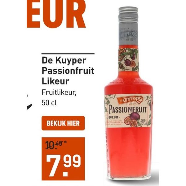 De Kuyper Passionfruit Likeur