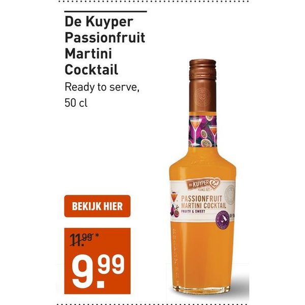 De Kuyper Passionfruit Martini Cocktail