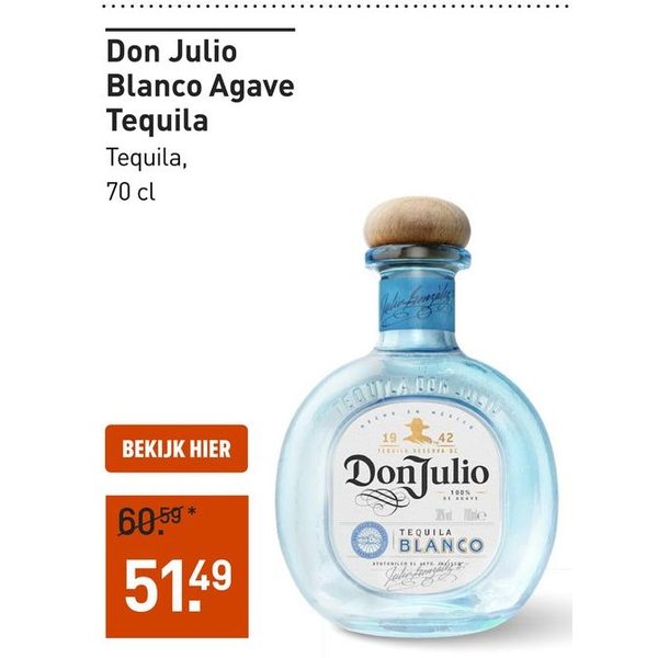 Don Julio Blanco Agave Tequila