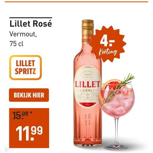 Lillet Rosé Vermout