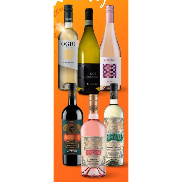 Diverse Italiaanse wijnen (o.a. Riporta, Ogio, Gavi, Affresco)