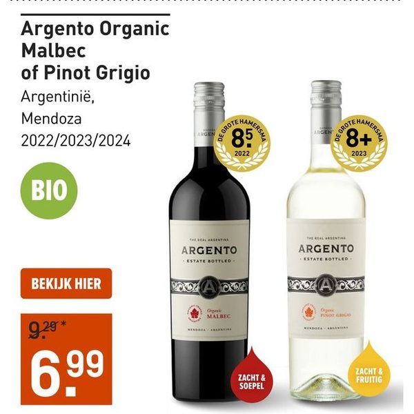Argento Organic Malbec of Pinot Grigio
