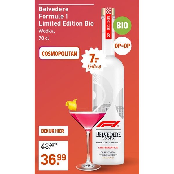 Belvedere Formule 1 Limited Edition Bio