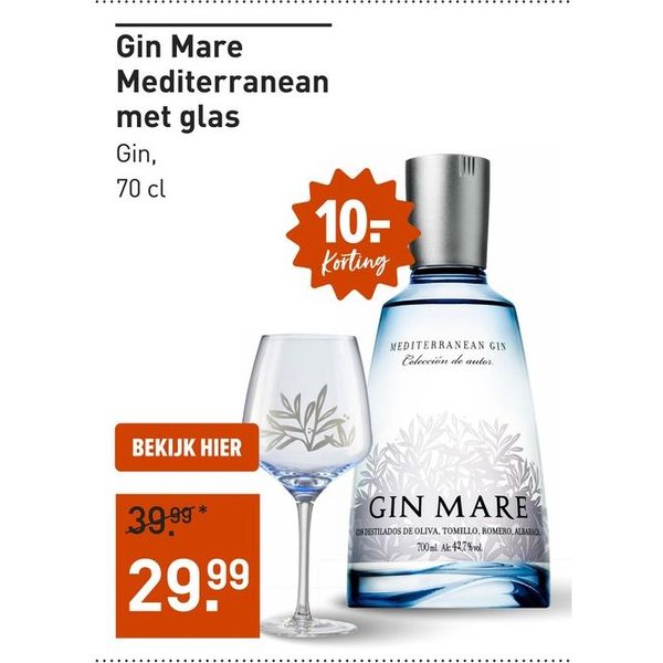 Gin Mare Mediterranean met glas