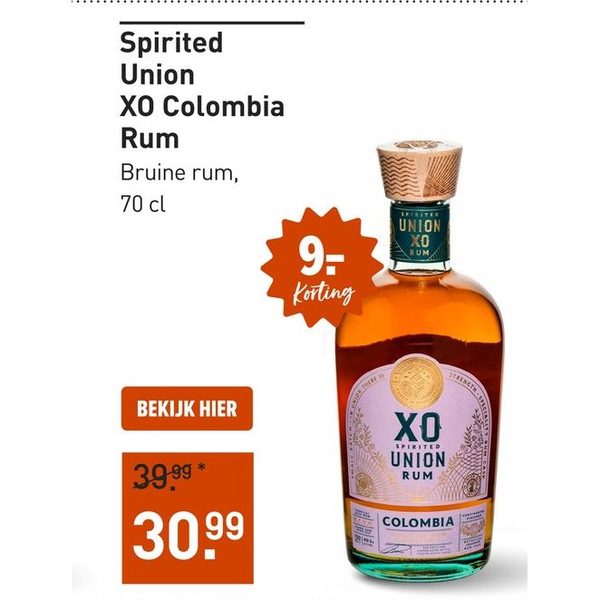 Spirited Union XO Colombia Rum