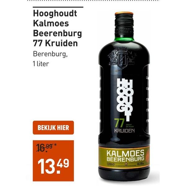 Kalmoes Beerenburg 77 Kruiden