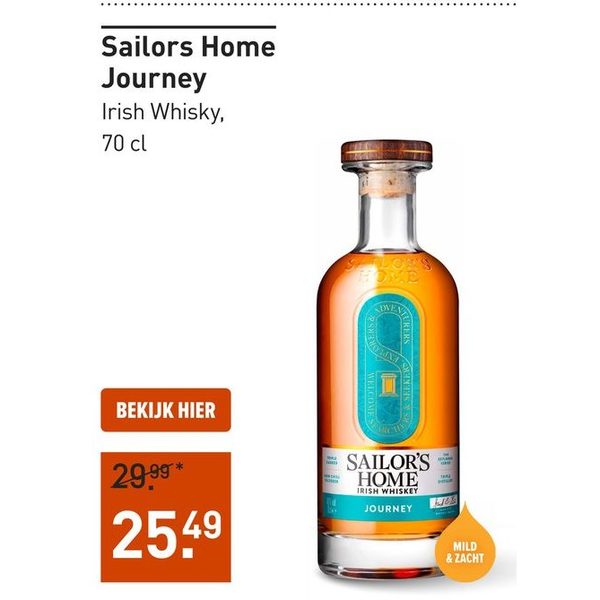 Sailors Home Journey Irish Whisky