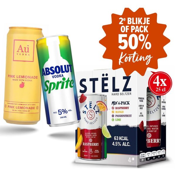 Assortiment blikjes & packs