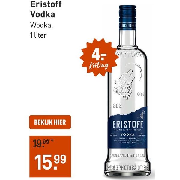 Eristoff Vodka