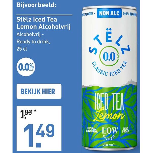 Stëlz Iced Tea Lemon / Peach