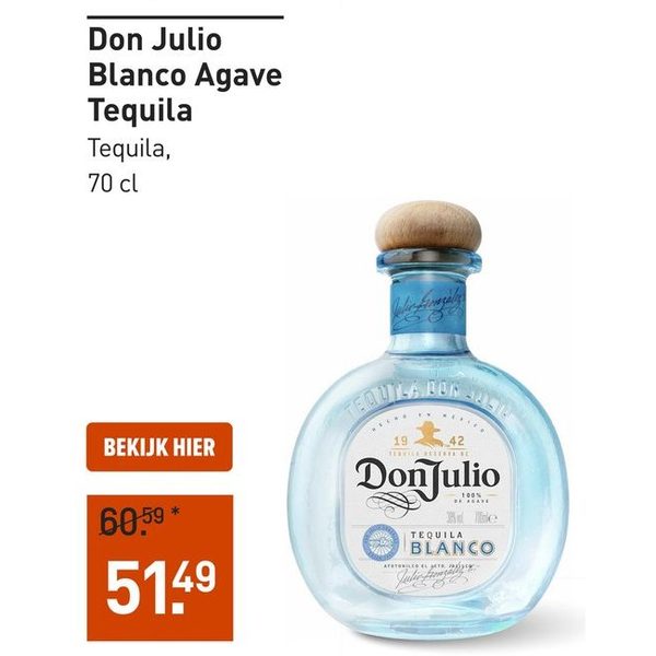 Don Julio Blanco Agave Tequila
