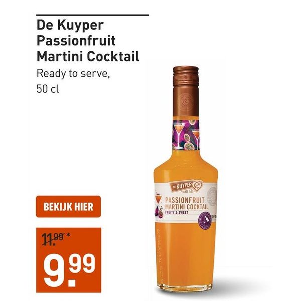 De Kuyper Passionfruit Martini Cocktail