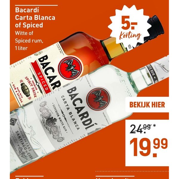 Bacardí Carta Blanca of Spiced